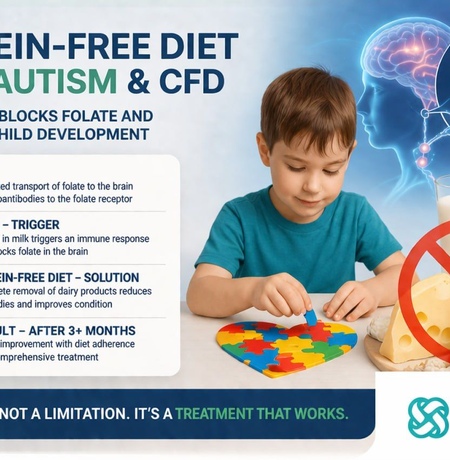 A casein-free diet for cerebral folate deficiency