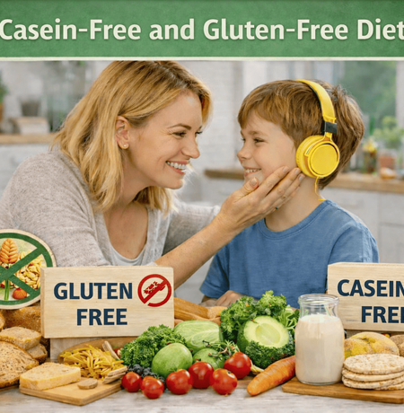 A casein-free and gluten-free diet